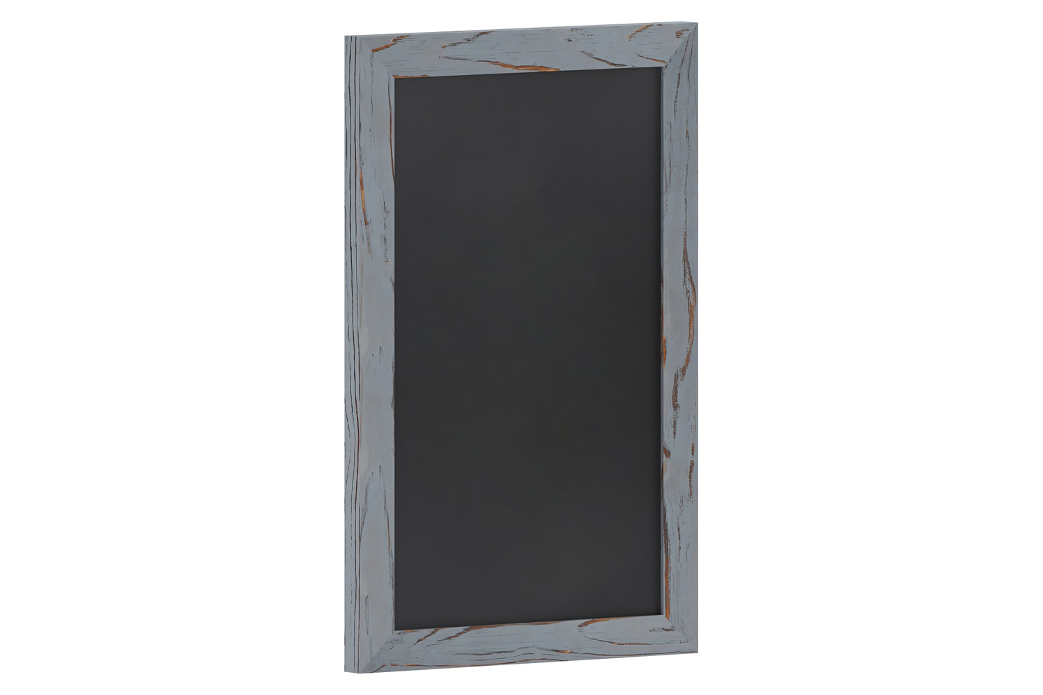 BLNK Canterbury Wall Mount Magnetic Chalkboard Sign with Eraser - Rustic Gray, 11"W x 17"H