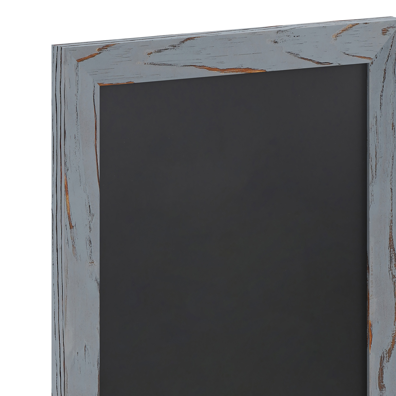 BLNK Canterbury Wall Mount Magnetic Chalkboard Sign with Eraser - Rustic Gray, 11"W x 17"H