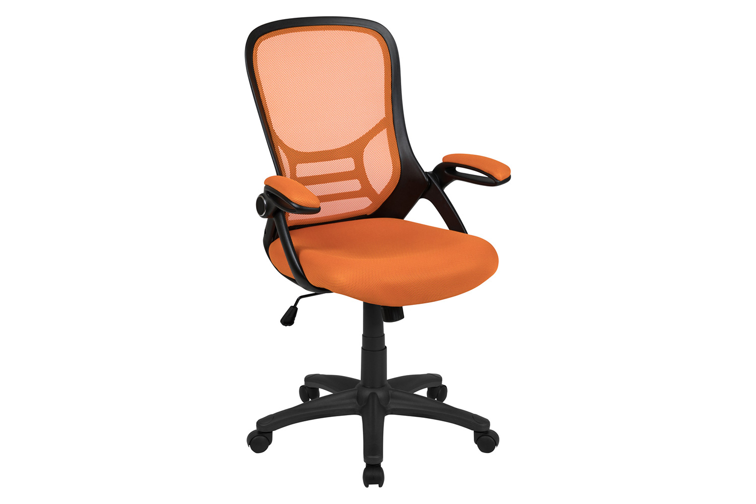 BLNK - Porter High-Back Mesh Ergonomic Swivel Office Chair with Black Frame and Flip-up Arms
