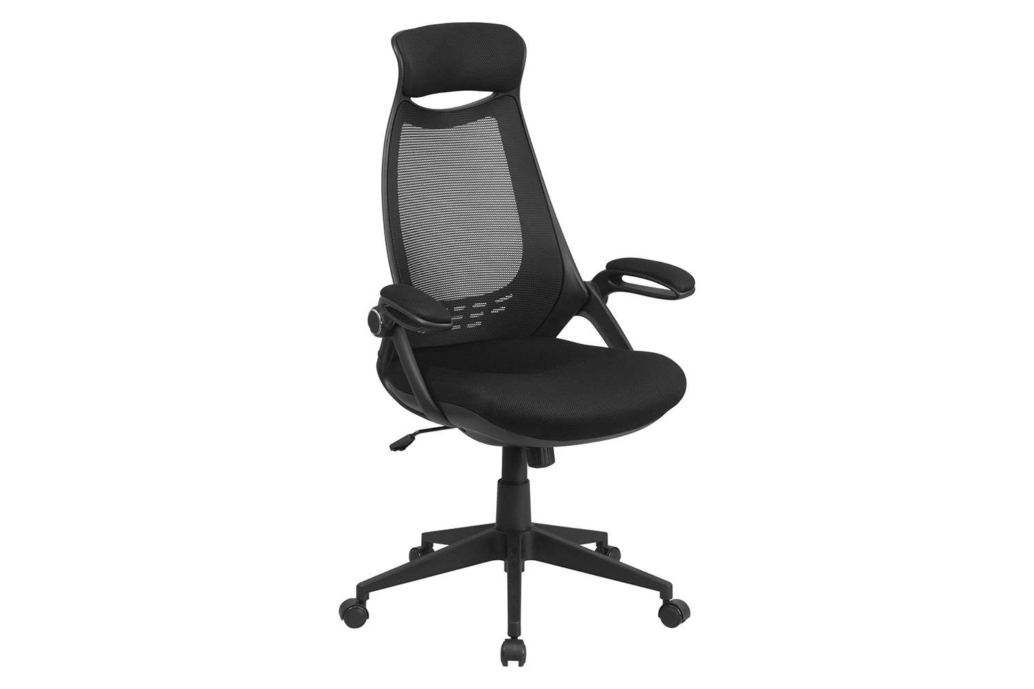BLNK - Ivan High-Back Mesh Executive Swivel Office Chair with Flip-Up Arms