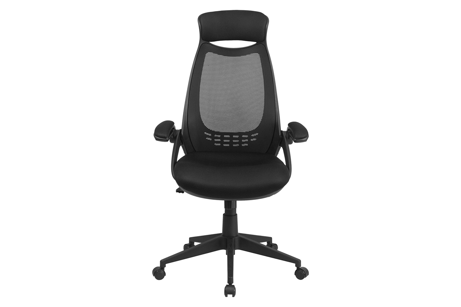 BLNK - Ivan High-Back Mesh Executive Swivel Office Chair with Flip-Up Arms
