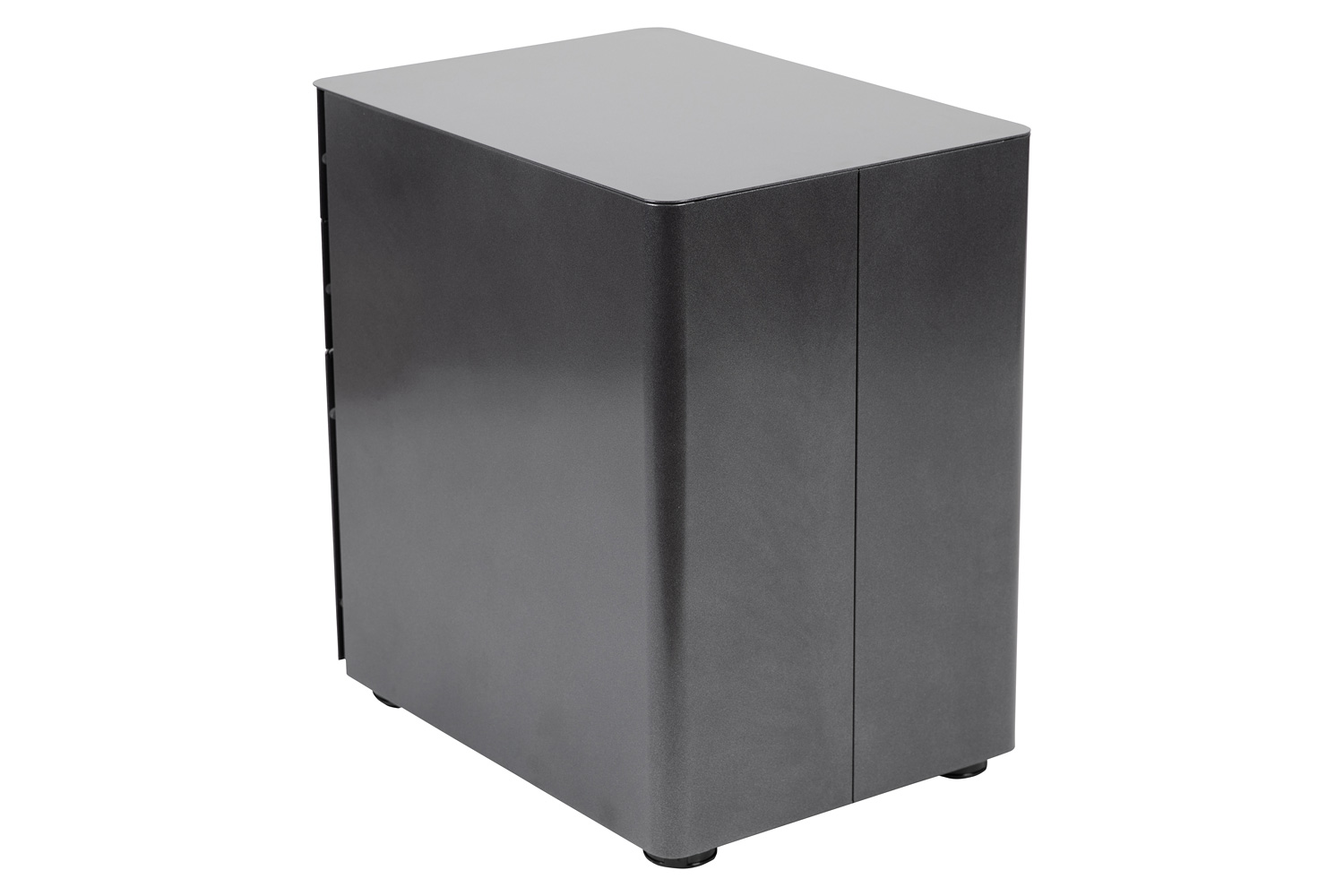 BLNK Warner 3-Drawer Mobile Locking Filing Cabinet with Anti-Tilt Mechanism and Letter-Legal Drawer - Black