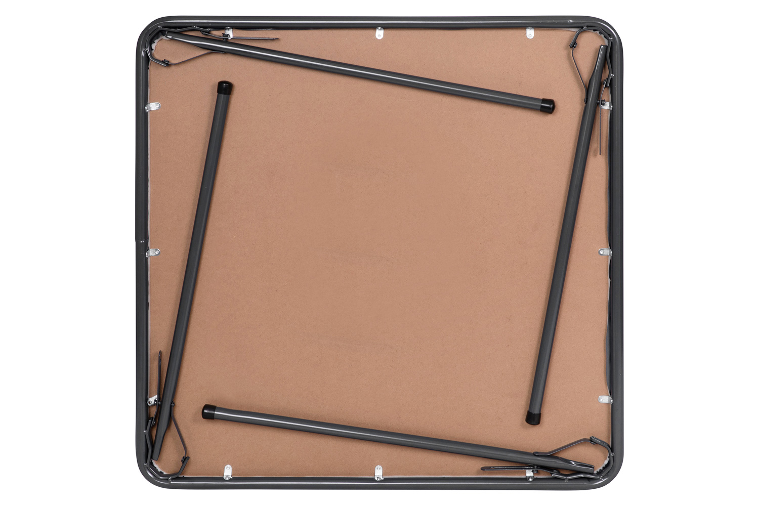 BLNK Madison Folding Card Table and Chair Set 5 Piece - Gray