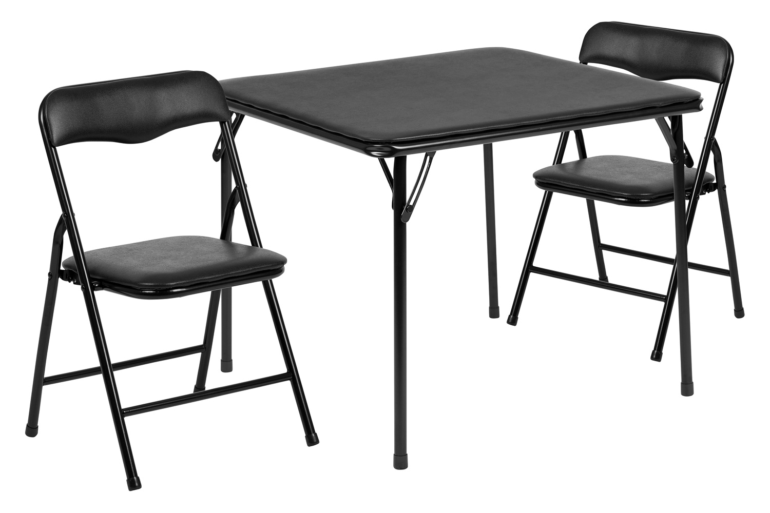 BLNK Mindy Kids Folding Table and Chair Set 3 Piece - Black