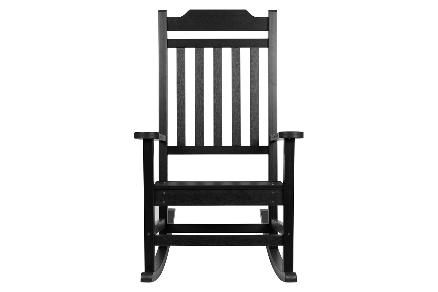 BLNK Winston Poly Resin All-Weather Rocking Chair - Black