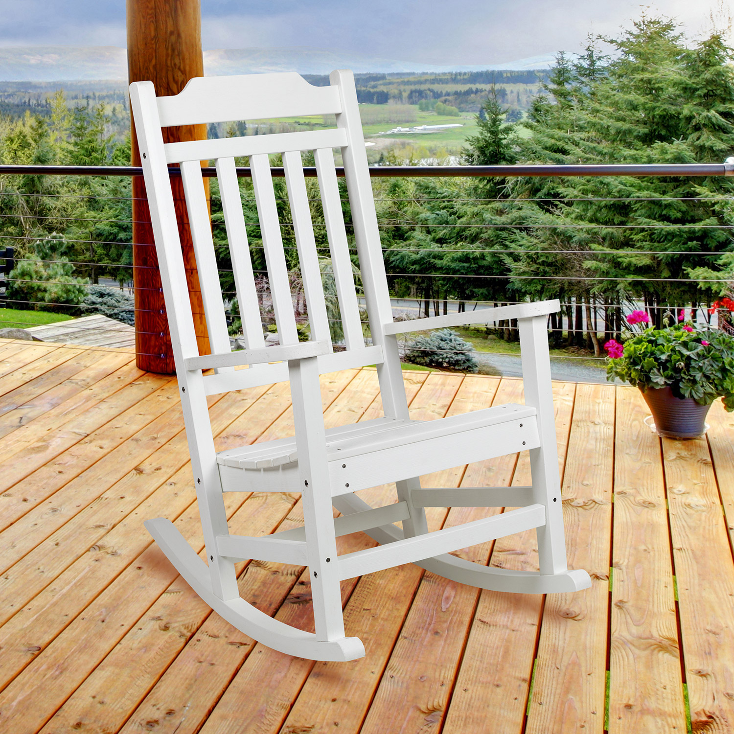 BLNK - Winston Poly Resin All-Weather Rocking Chair