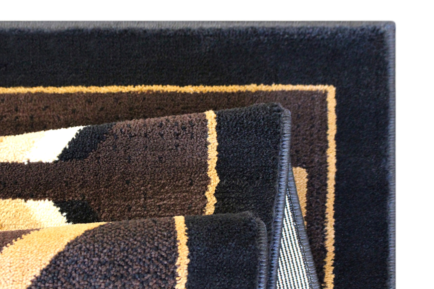 BLNK Amado Collection Southwestern Style Olefin Accent Area Rug with Jute Backing - Brown, 8'W x 10'L