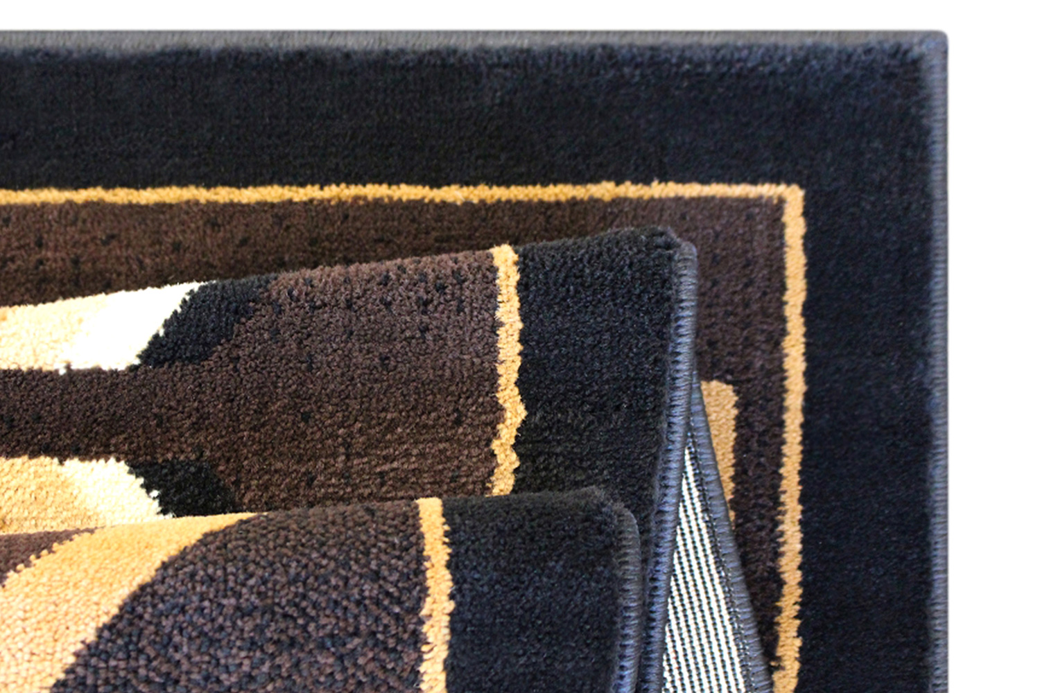 BLNK Amado Collection Southwestern Style Olefin Accent Area Rug with Jute Backing - Brown, 4'W x 5'L