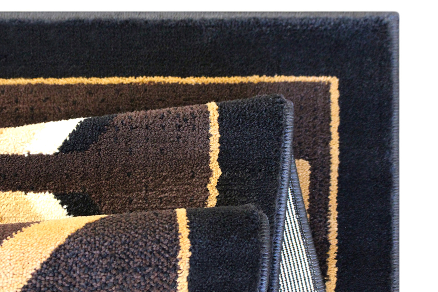 BLNK Amado Collection Southwestern Style Olefin Accent Area Rug with Jute Backing - Brown, 6'W x 9'L