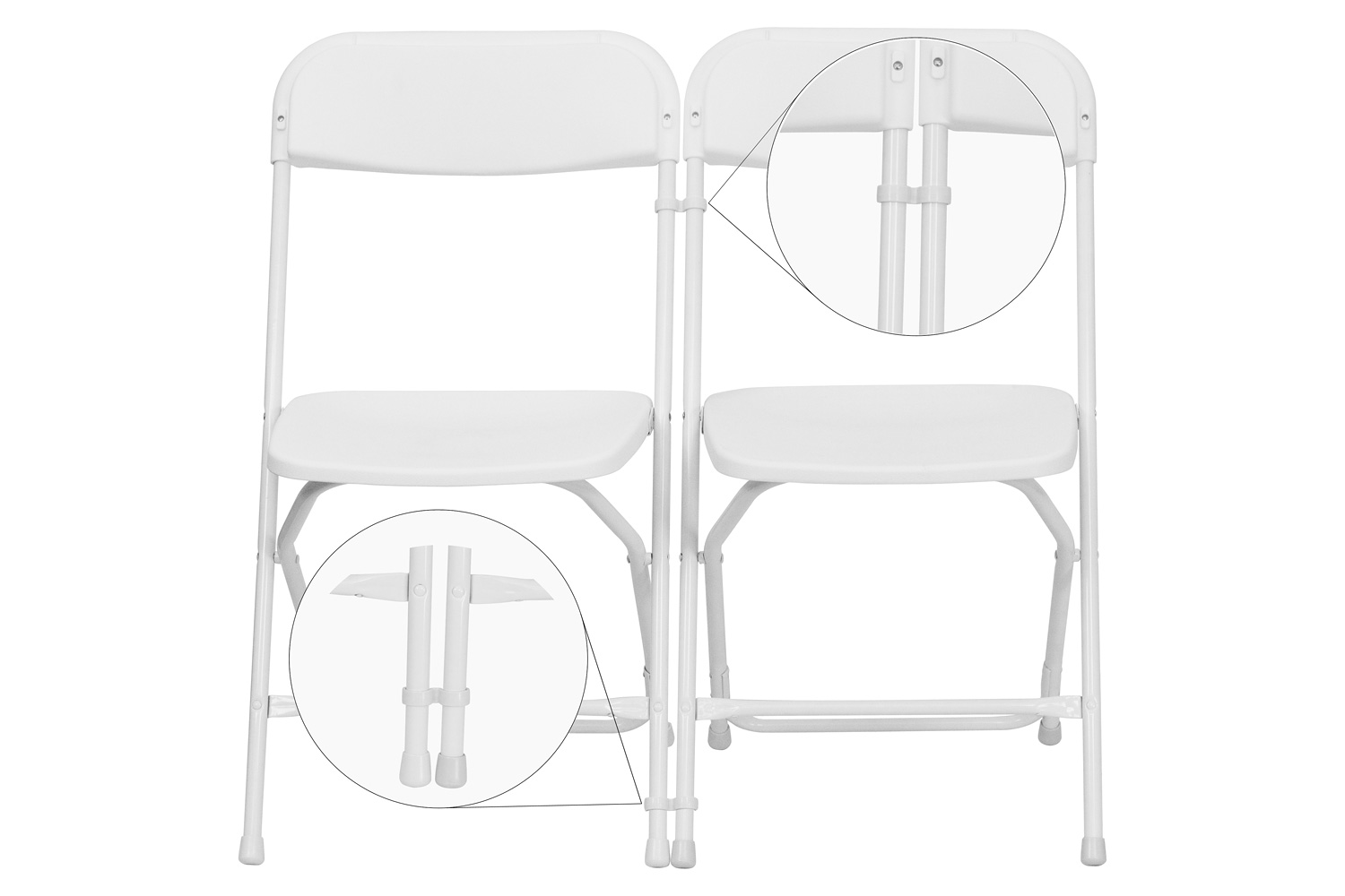 BLNK Plastic Lowe Ganging Clips Set of 2 - White