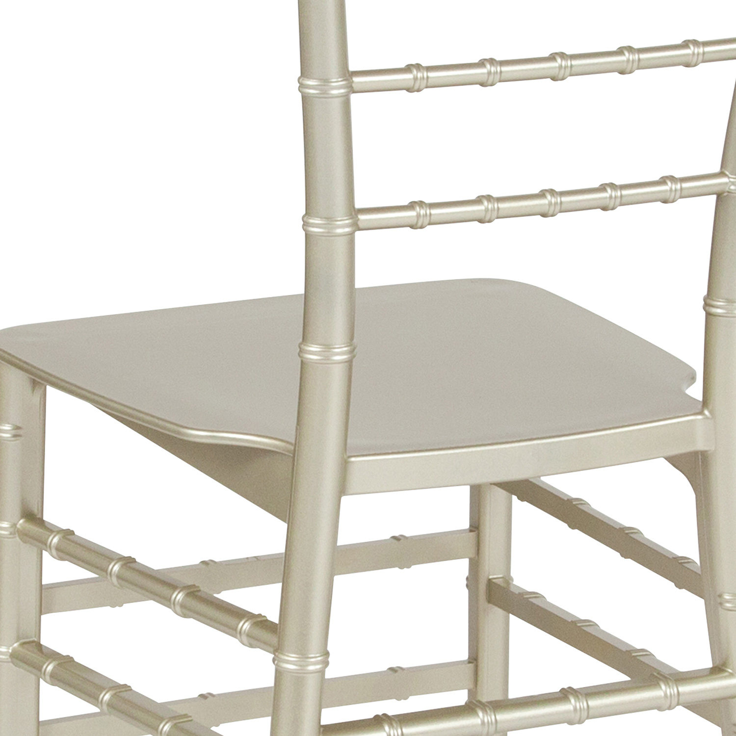 BLNK HERCULES Series Resin Stacking Chiavari Chair - Champagne