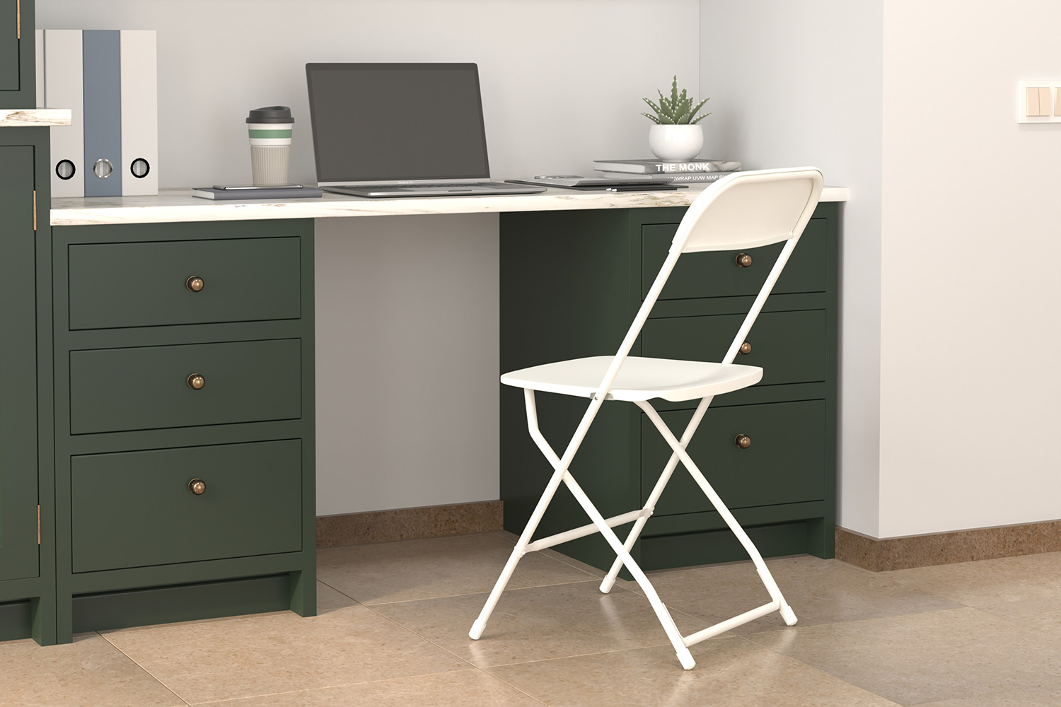 BLNK - HERCULES Series Plastic Lightweight Folding Chair