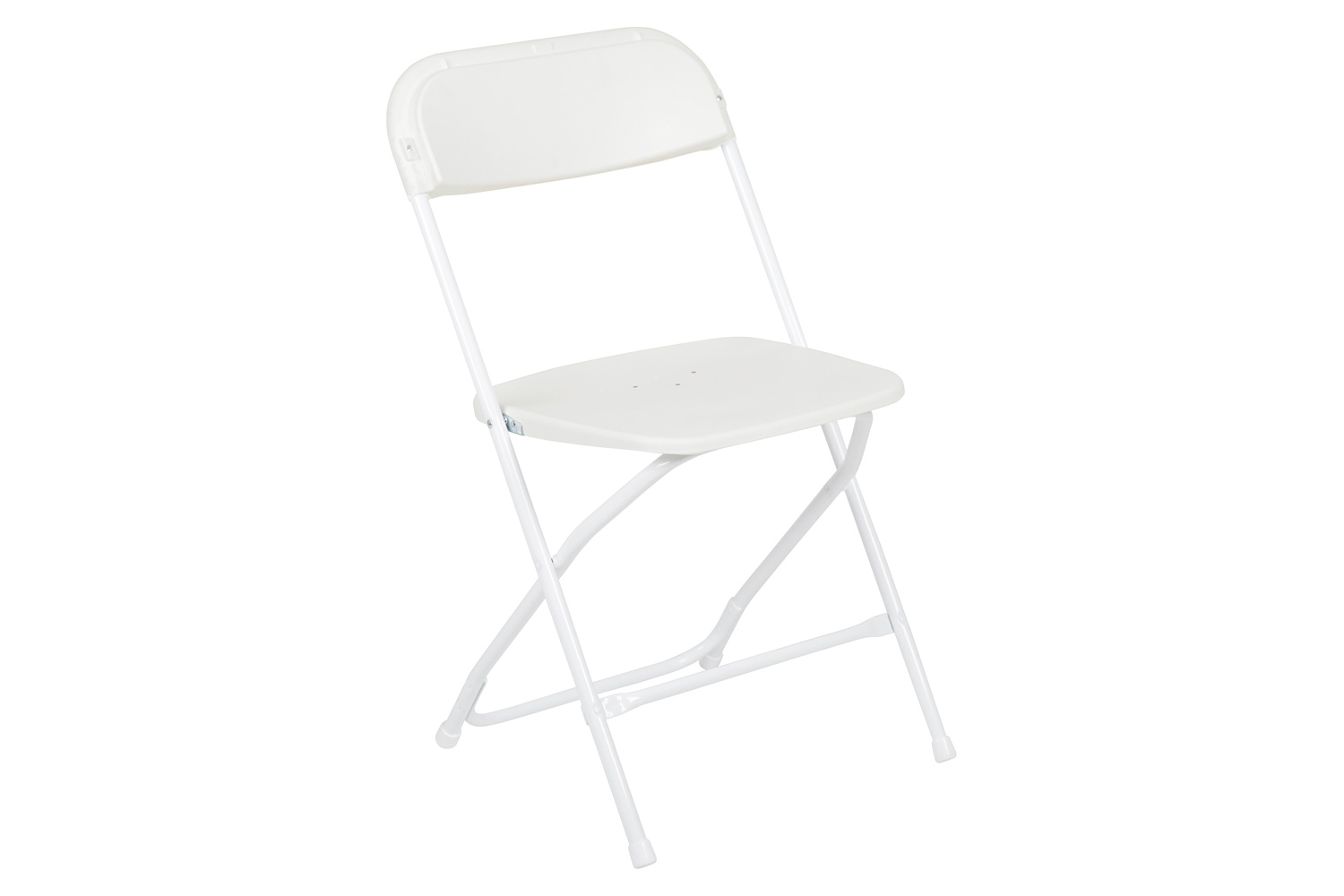 BLNK HERCULES Series Plastic Lightweight Folding Chair - White