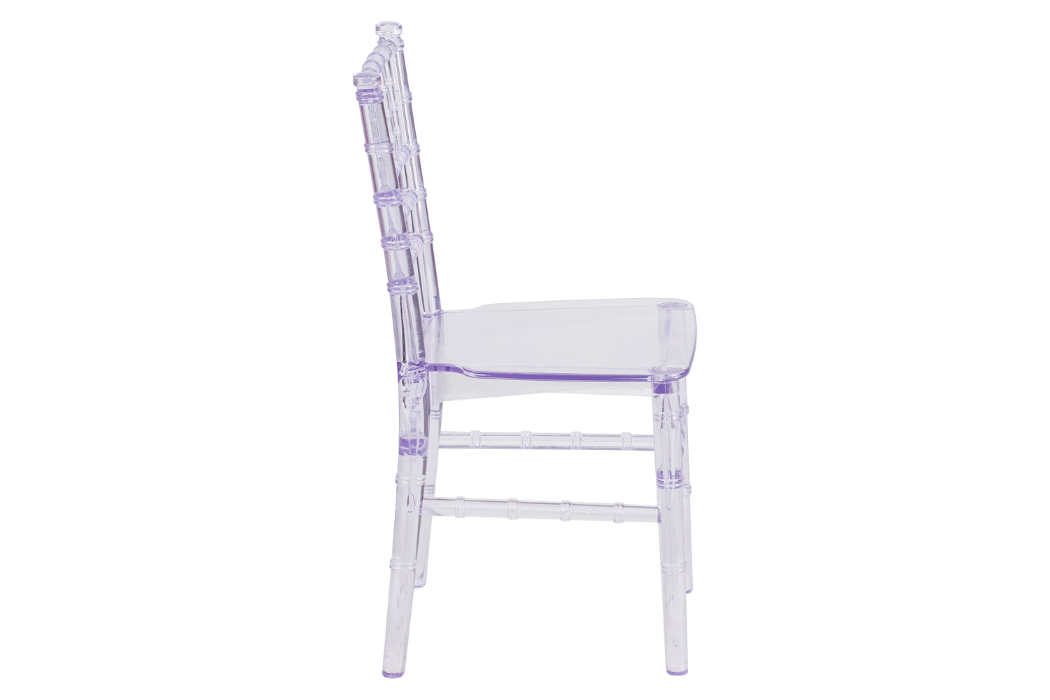 BLNK HERCULES Child’s Resin Party and Event Chiavari Chair - Transparent Crystal