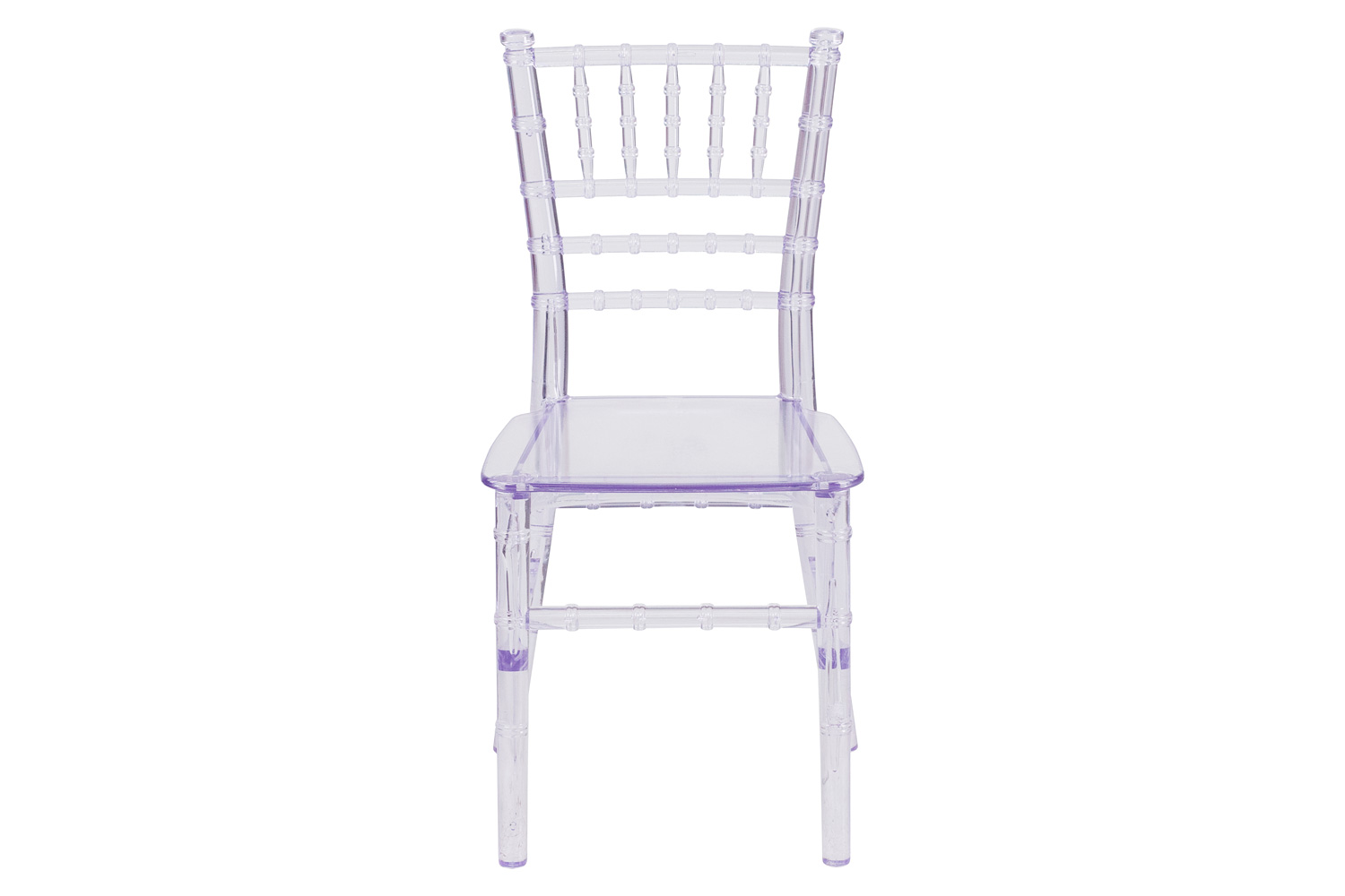 BLNK HERCULES Child’s Resin Party and Event Chiavari Chair - Transparent Crystal