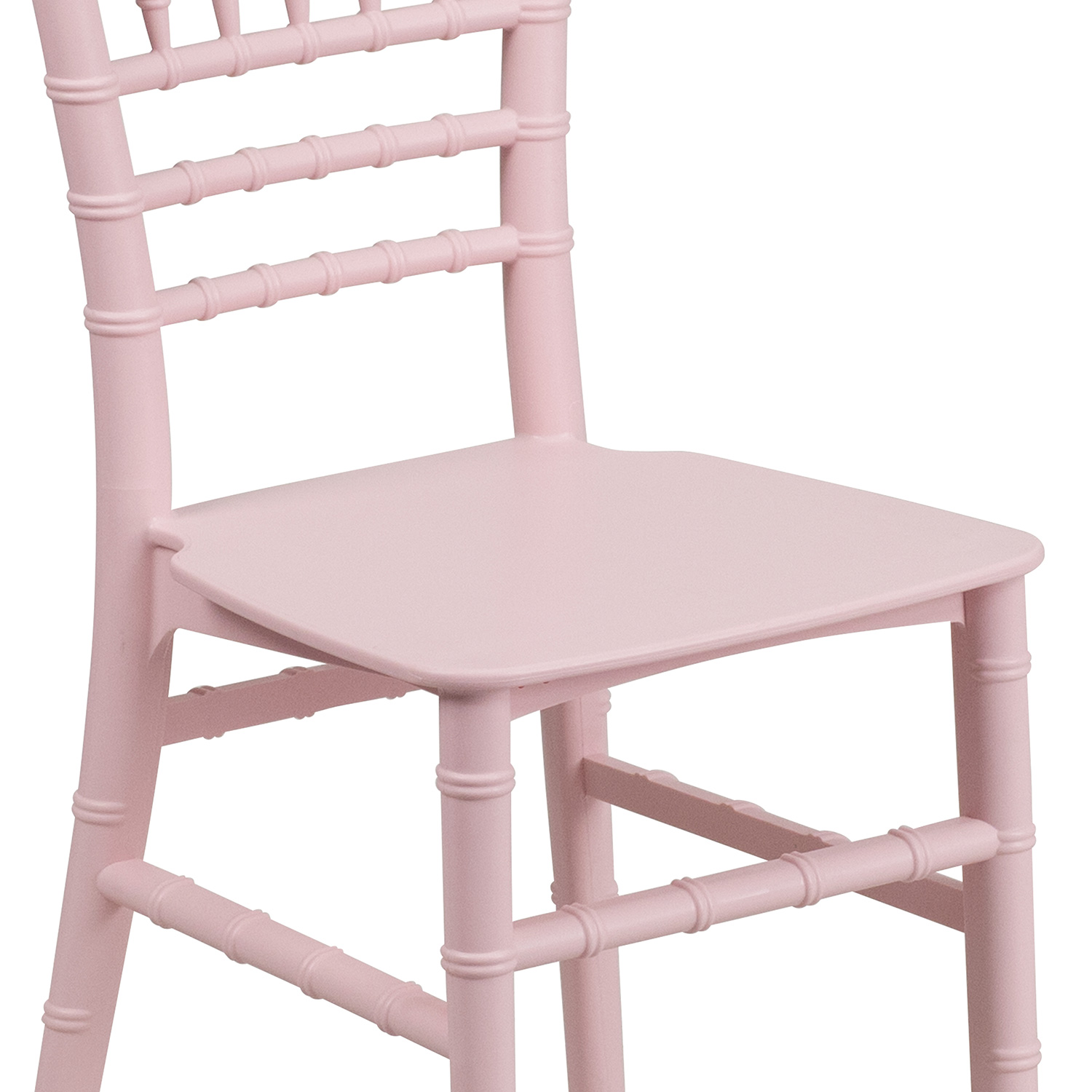 BLNK HERCULES Child’s Resin Party and Event Chiavari Chair - Pink
