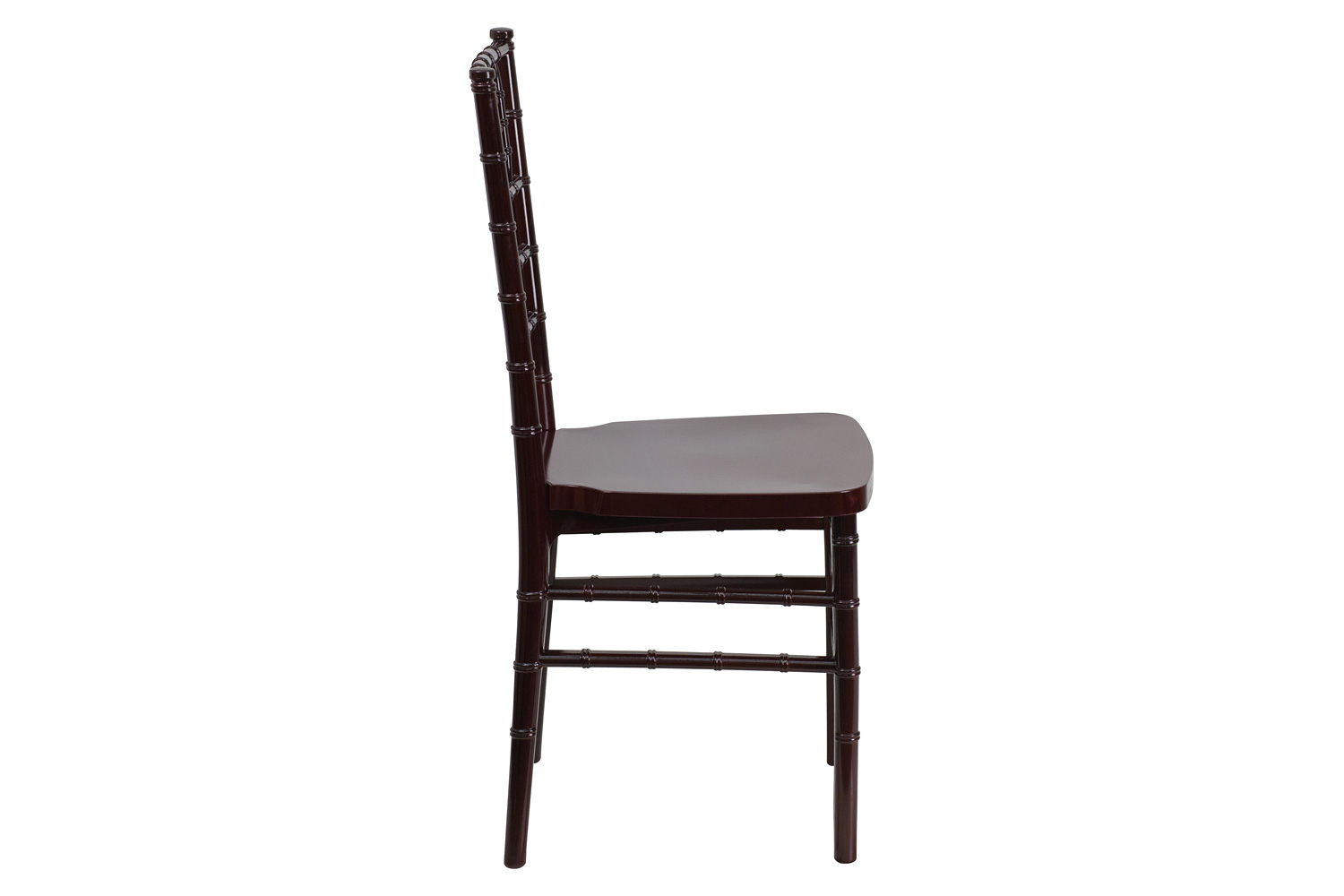 BLNK HERCULES PREMIUM Series Resin Stacking Chiavari Chair - Mahogany