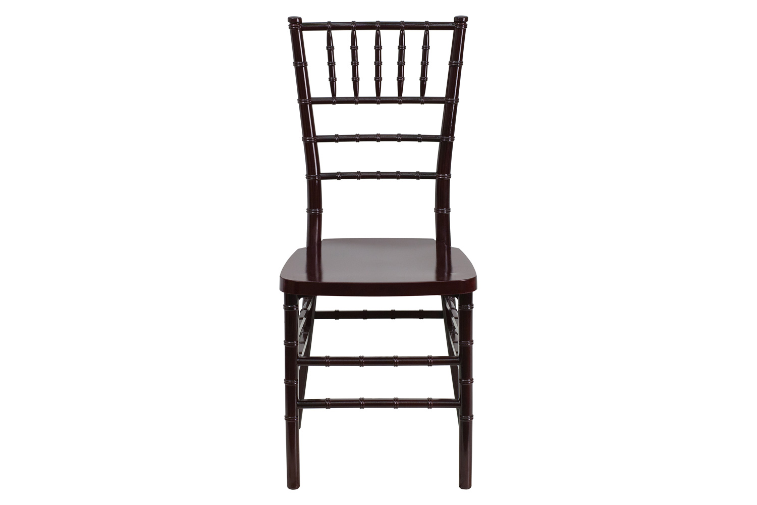 BLNK HERCULES PREMIUM Series Resin Stacking Chiavari Chair - Mahogany