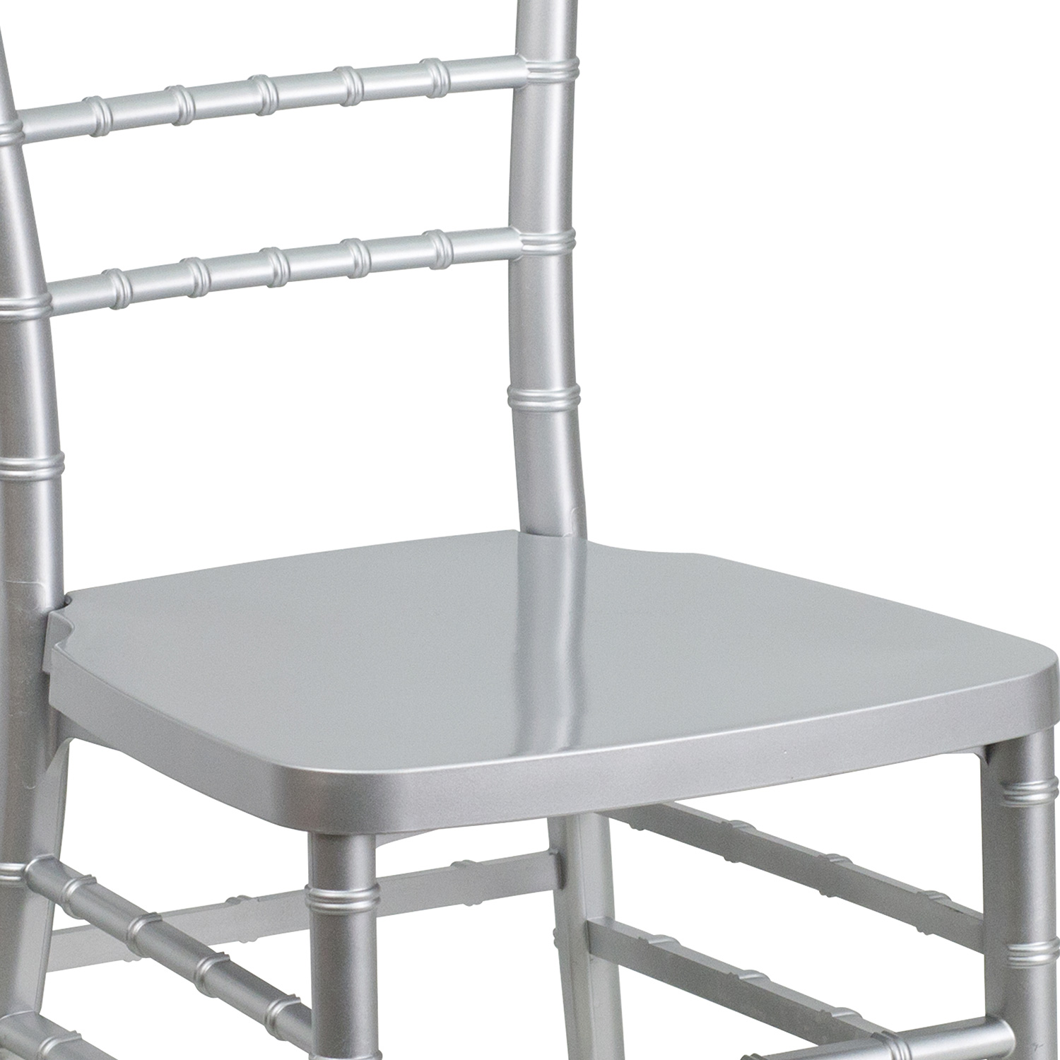 BLNK HERCULES PREMIUM Series Resin Stacking Chiavari Chair - Silver