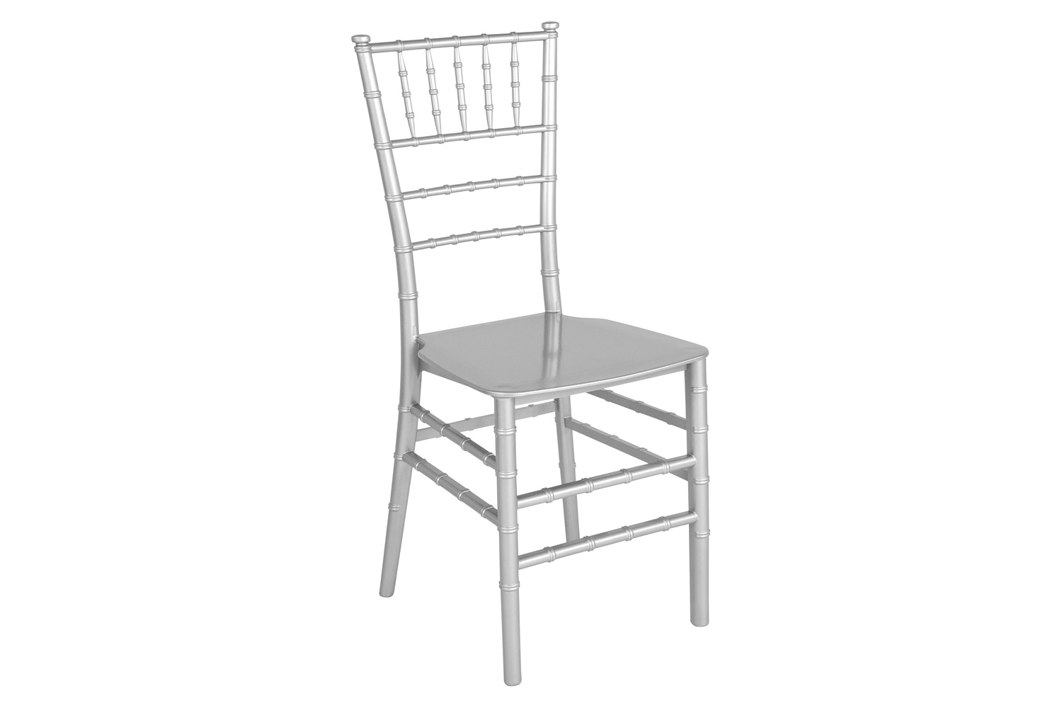 BLNK HERCULES Series Resin Stacking Chiavari Chair - Silver