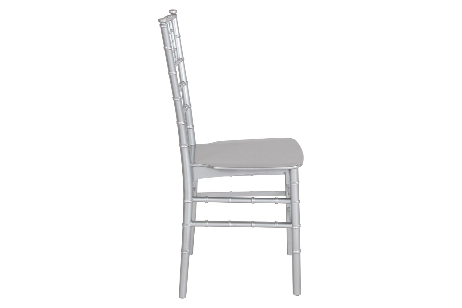 BLNK HERCULES Series Resin Stacking Chiavari Chair - Silver