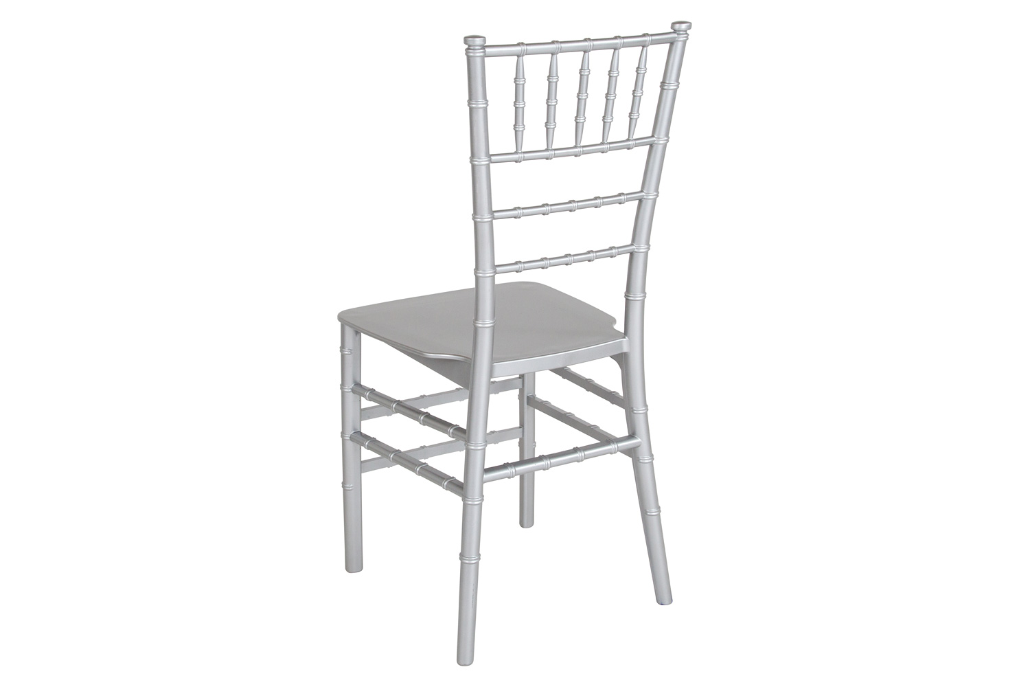 BLNK HERCULES Series Resin Stacking Chiavari Chair - Silver