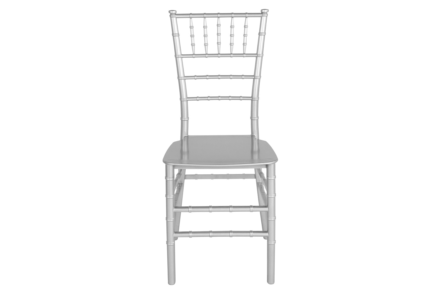 BLNK HERCULES Series Resin Stacking Chiavari Chair - Silver