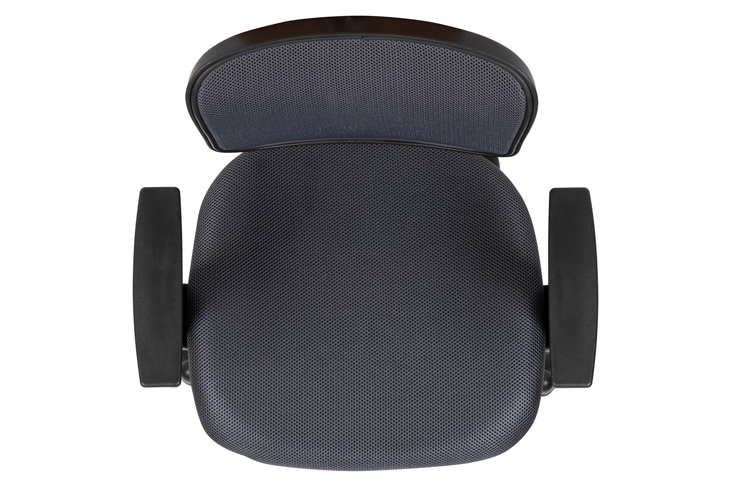 BLNK Flash Fundamentals Mid-Back Mesh Swivel Task Office Chair with Pivot Back - Gray, with Arms