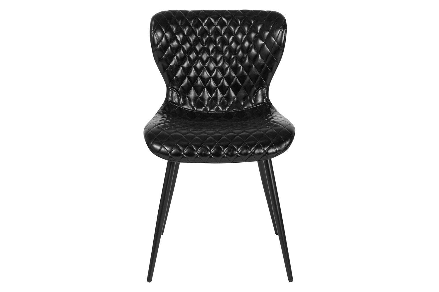 BLNK - Bristol Contemporary Upholstered Chair in Black Vinyl