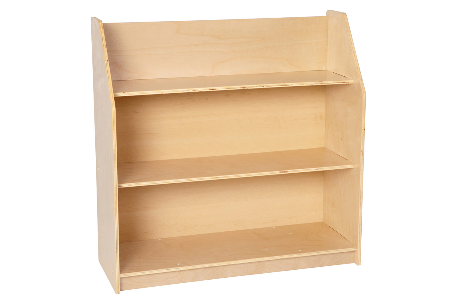 BLNK - Hercules Natural Wooden 3 Shelf Book Display with Safe