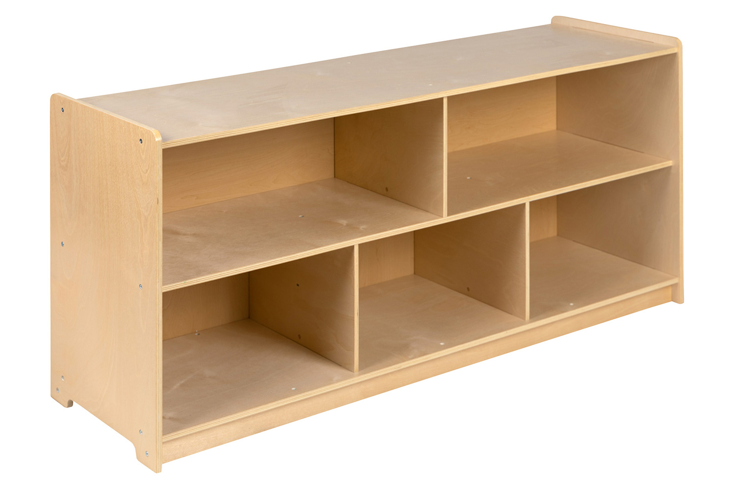 BLNK Hercules Wooden 5 Section School Classroom Storage Cabinet - 24"H x 48"L