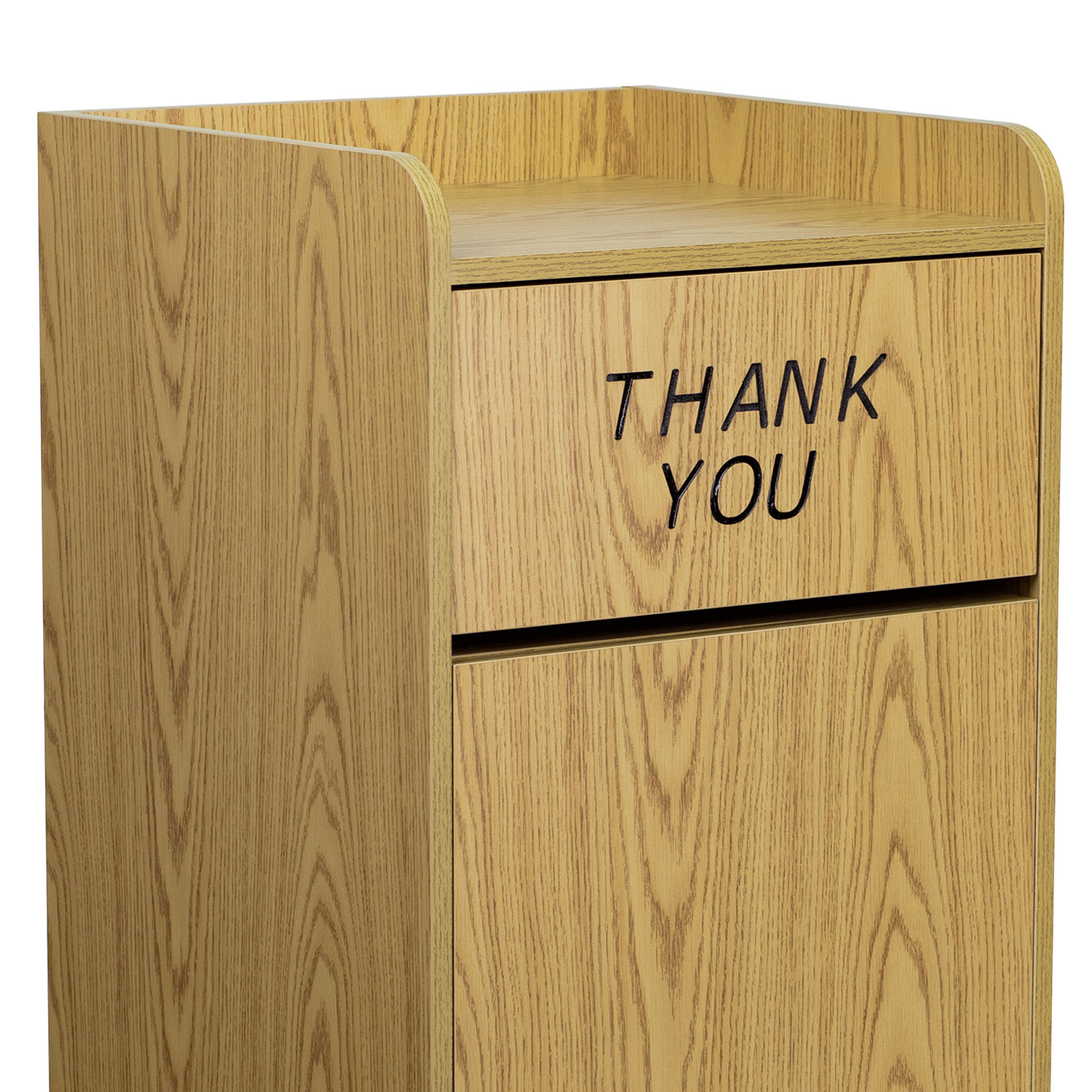 BLNK Sony Laminate Tray Top Receptacle - Oak