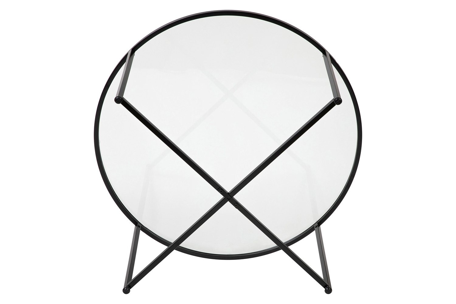 BLNK Hampstead Collection Coffee and End Table Set with White Marbled Laminate Top 3 Piece - Matte Black