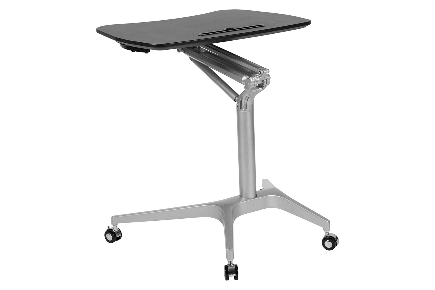 BLNK Gia Mobile Stand-Up Computer Ergonomic Desk - Black