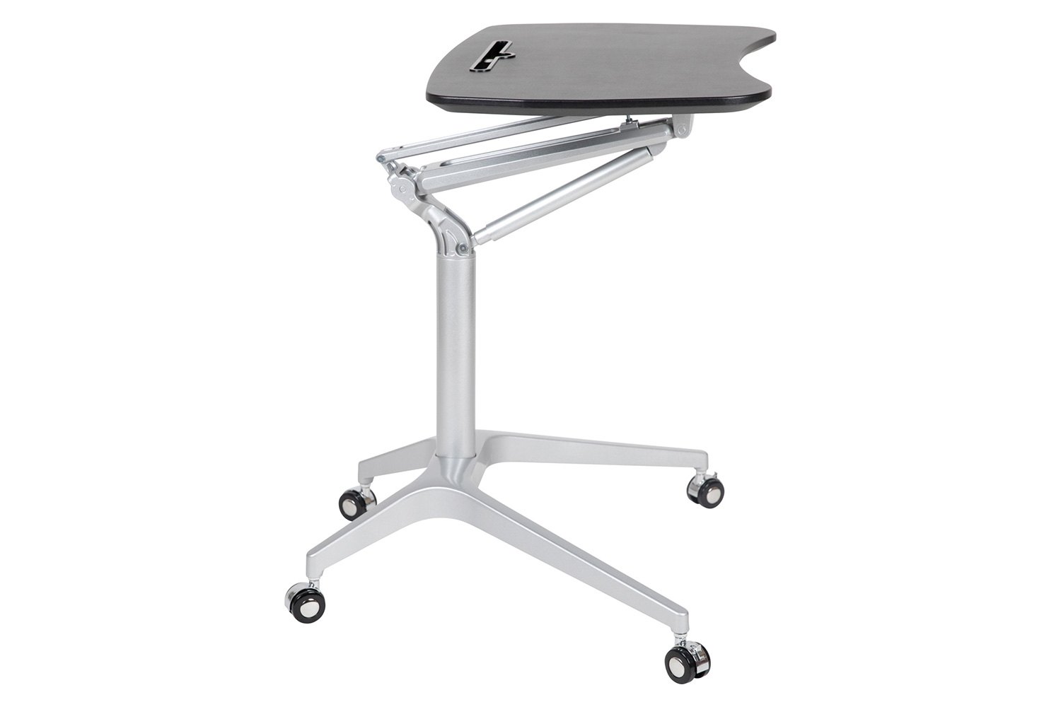BLNK Gia Mobile Stand-Up Computer Ergonomic Desk - Black