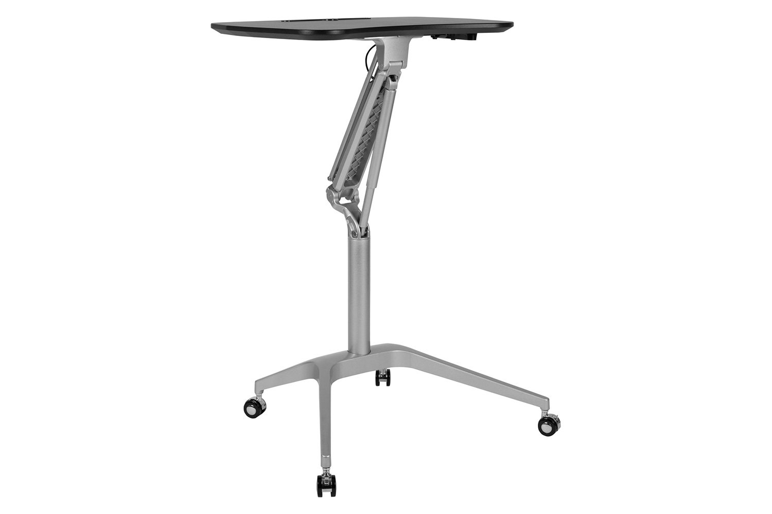 BLNK Gia Mobile Stand-Up Computer Ergonomic Desk - Black
