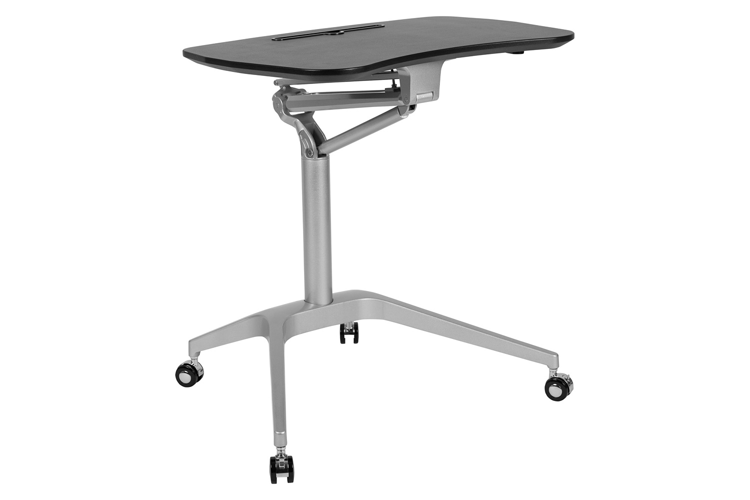 BLNK Gia Mobile Stand-Up Computer Ergonomic Desk - Black