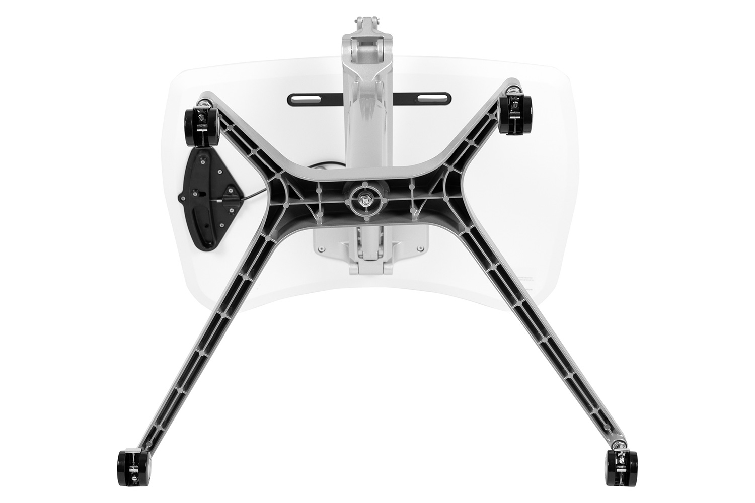 BLNK Gia Mobile Stand-Up Computer Ergonomic Desk - White