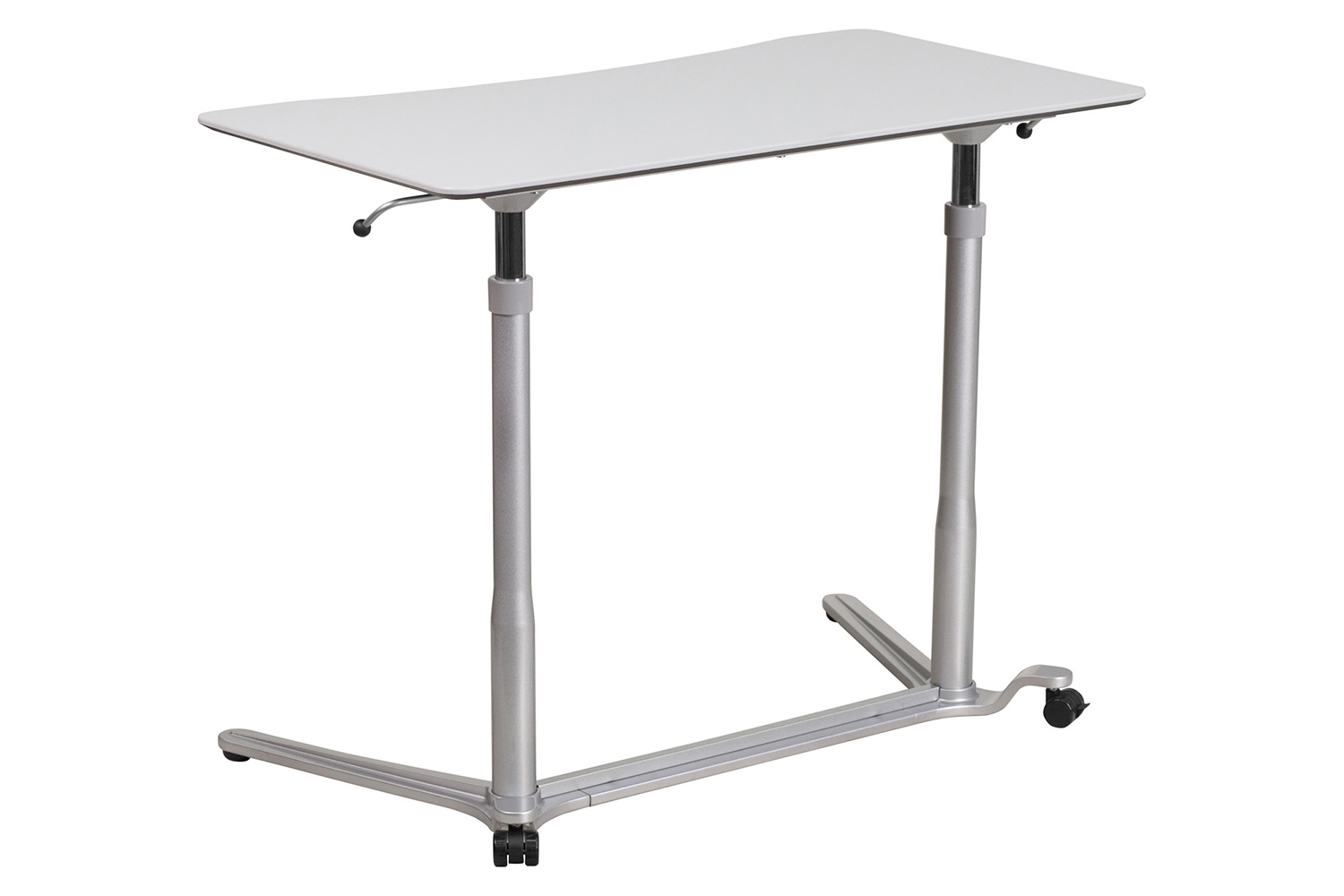 BLNK Merritt Stand-Up Computer Ergonomic Desk - Light Gray
