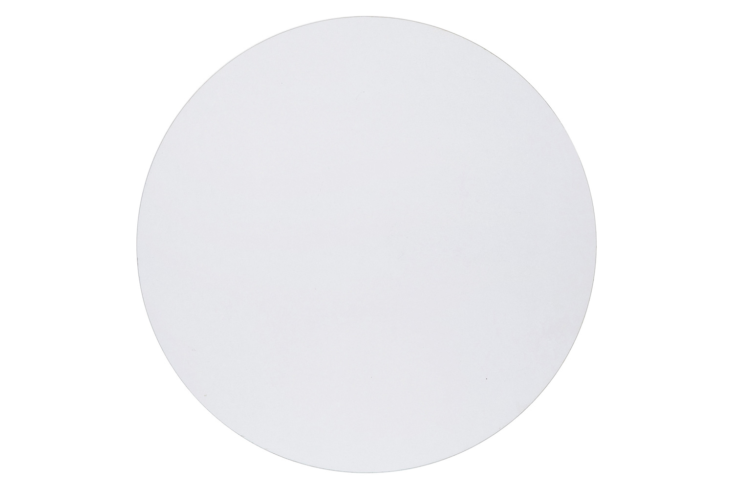 BLNK Hampstead Collection Modern End Table with White Laminate Top - Matte Black