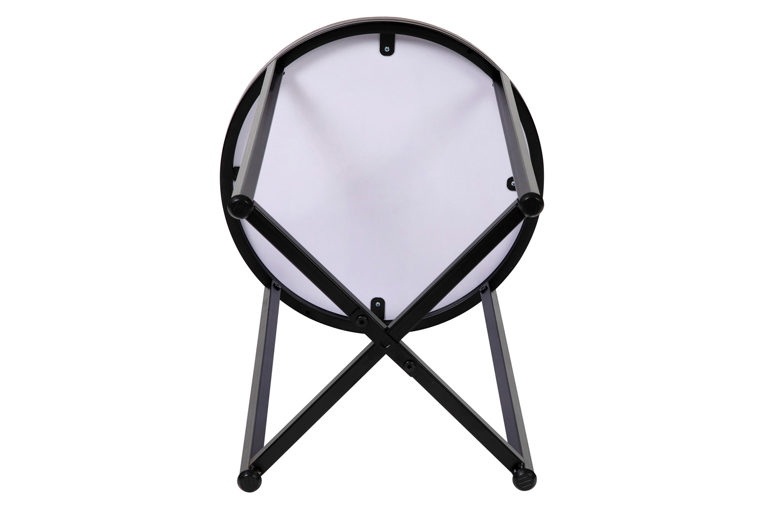 BLNK - Hampstead Collection Modern End Table with Walnut Laminate Top