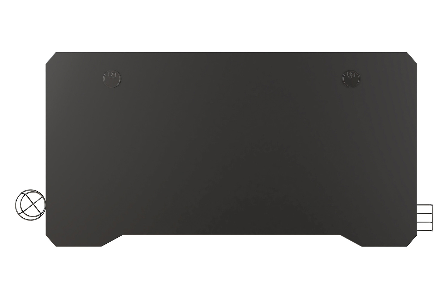 BLNK Fisher Ergonomic Desk with Cup Holder and Headphone Hook - Black