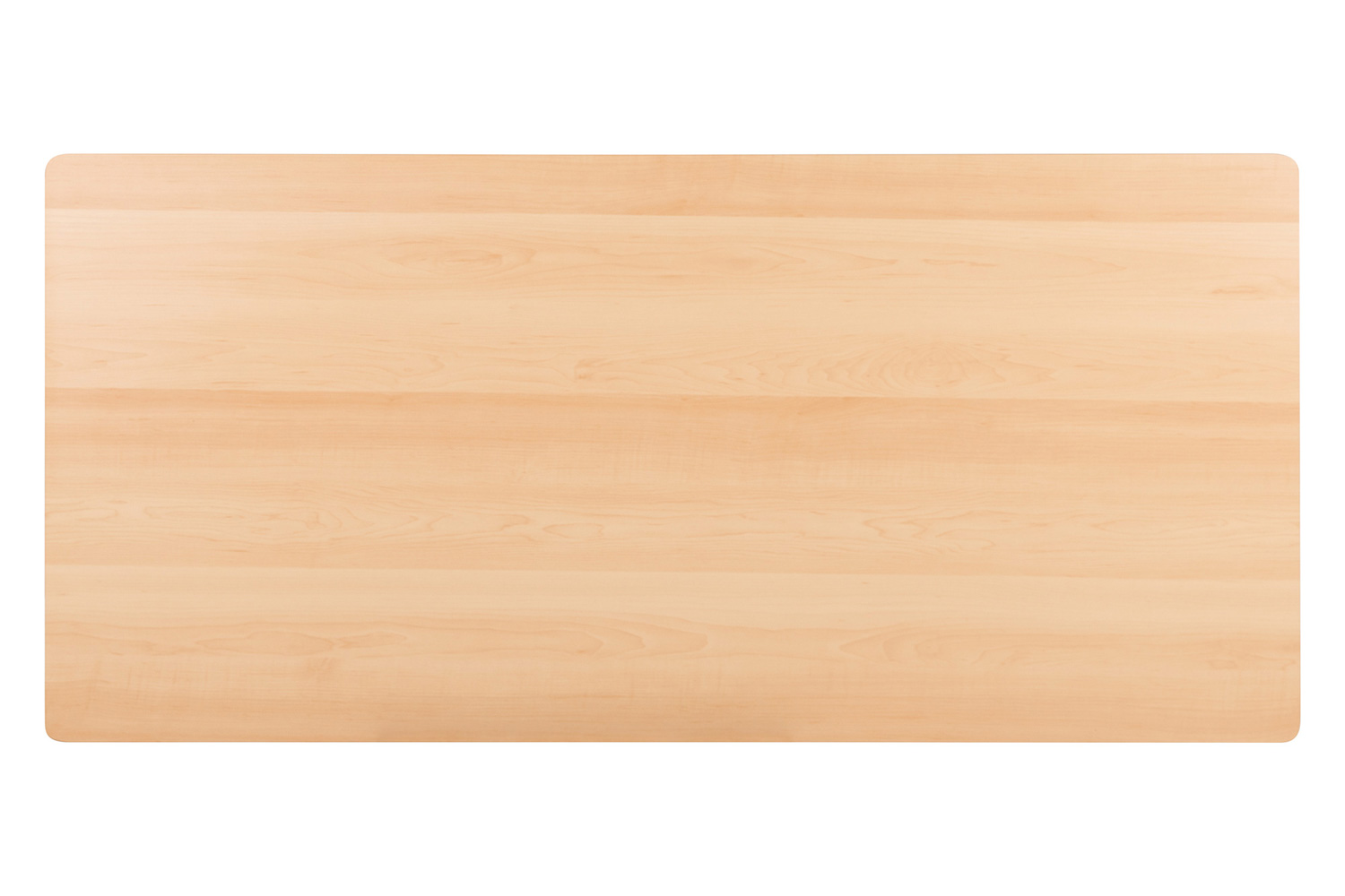 BLNK Joshua Desk with Three Drawer Pedestal and Pull-Out Keyboard Tray - Maple