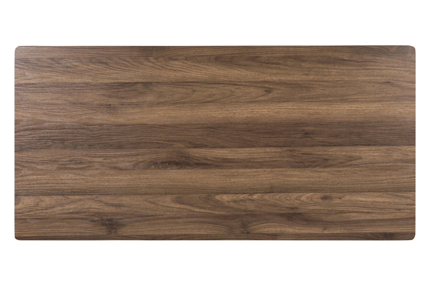 BLNK Joshua Desk with Three Drawer Pedestal and Pull-Out Keyboard Tray - Rustic Walnut