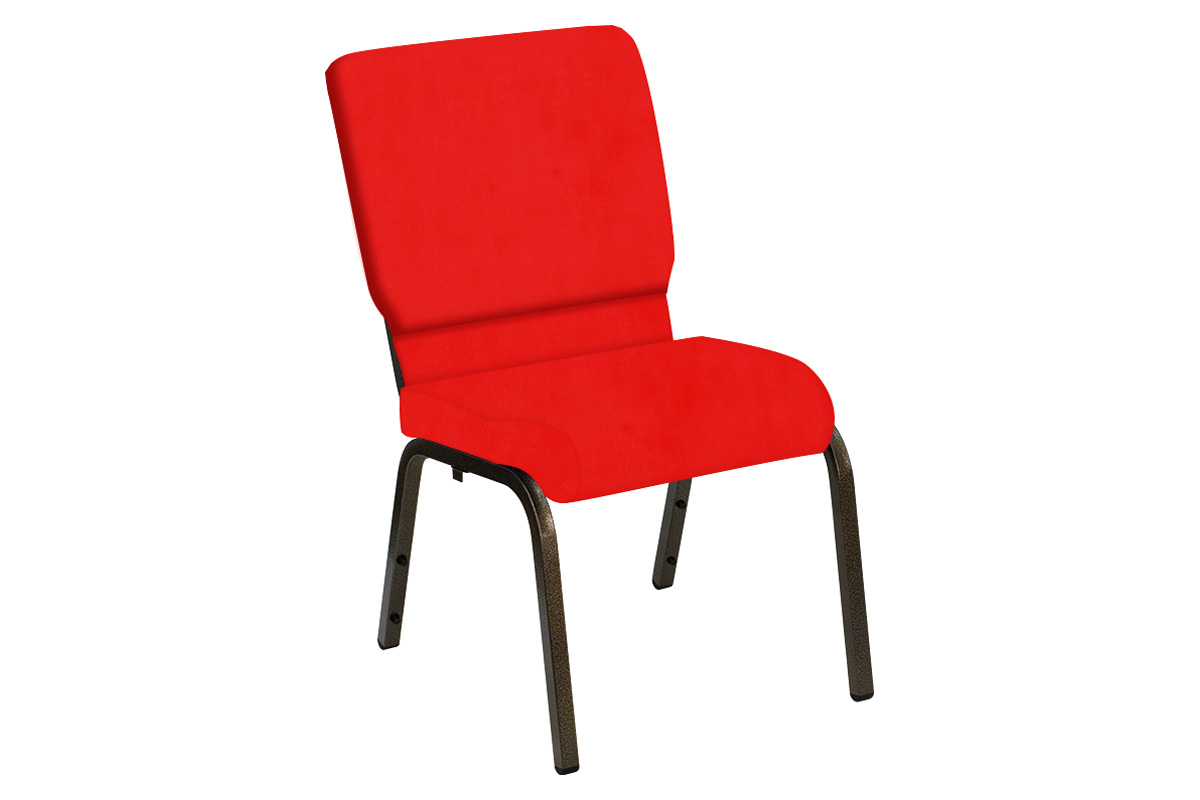 BLNK - HERCULES Series Church Chair in E-Z Sierra Vinyl with Gold Vein Frame