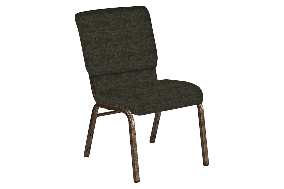 BLNK - Church Chair in Perplex with Gold Vein Frame