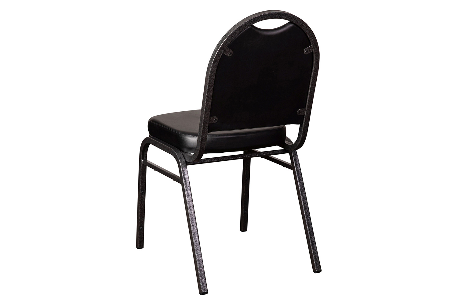 BLNK HERCULES Series Commercial Vinyl Dome Back Stacking Banquet Chair - Silver Vein Metal