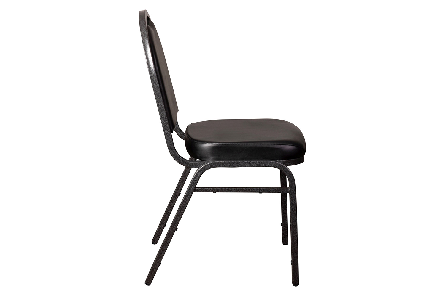 BLNK HERCULES Series Commercial Vinyl Dome Back Stacking Banquet Chair - Silver Vein Metal