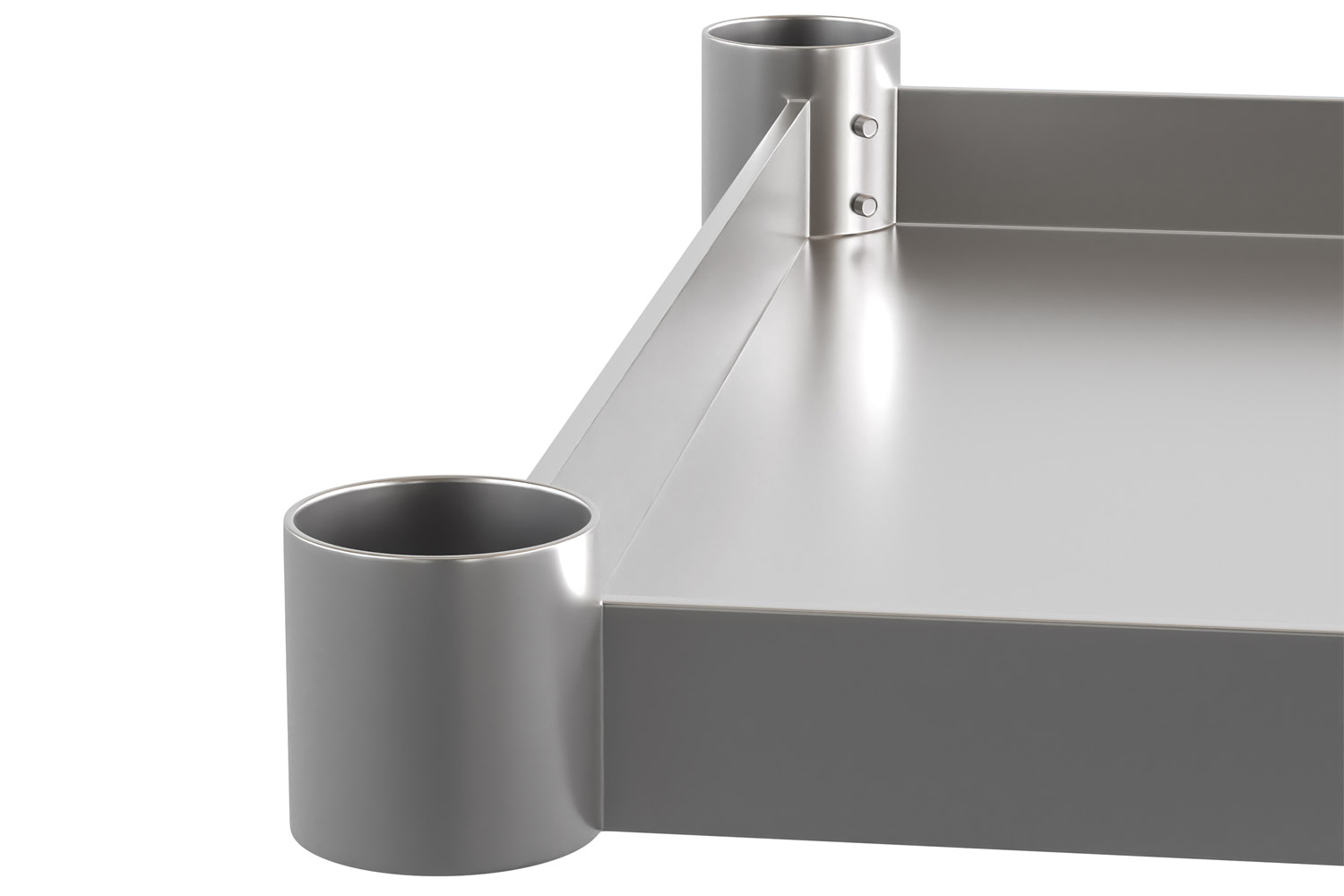 BLNK Woodford Stainless Steel Galvanized Under Shelf - 24"W x 48"L