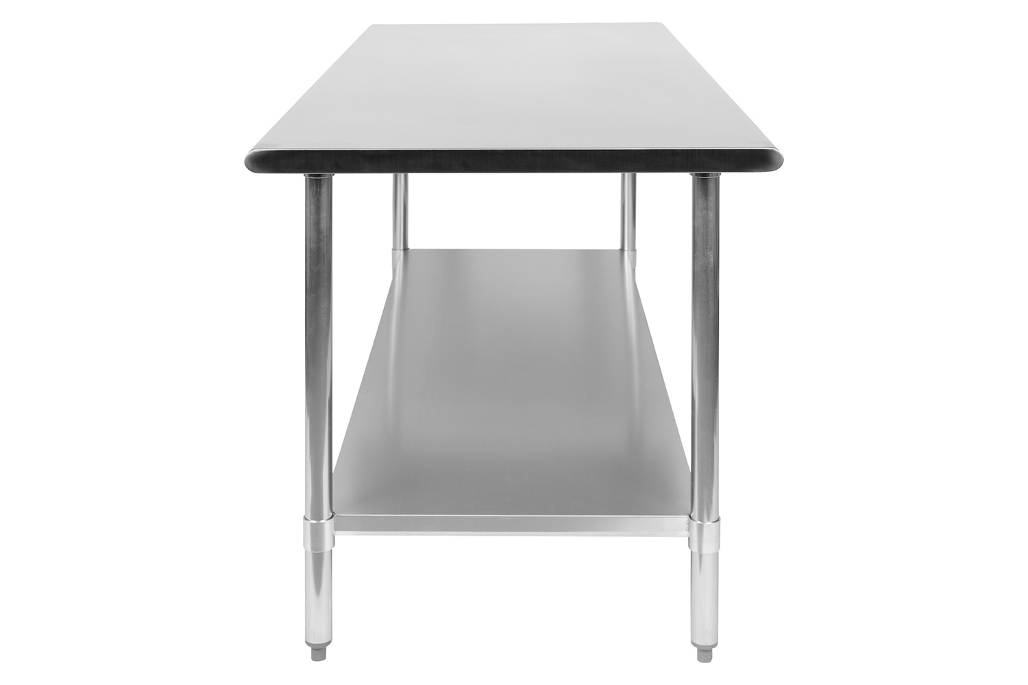 BLNK Reader Stainless Steel Prep and Work Table with Undershelf